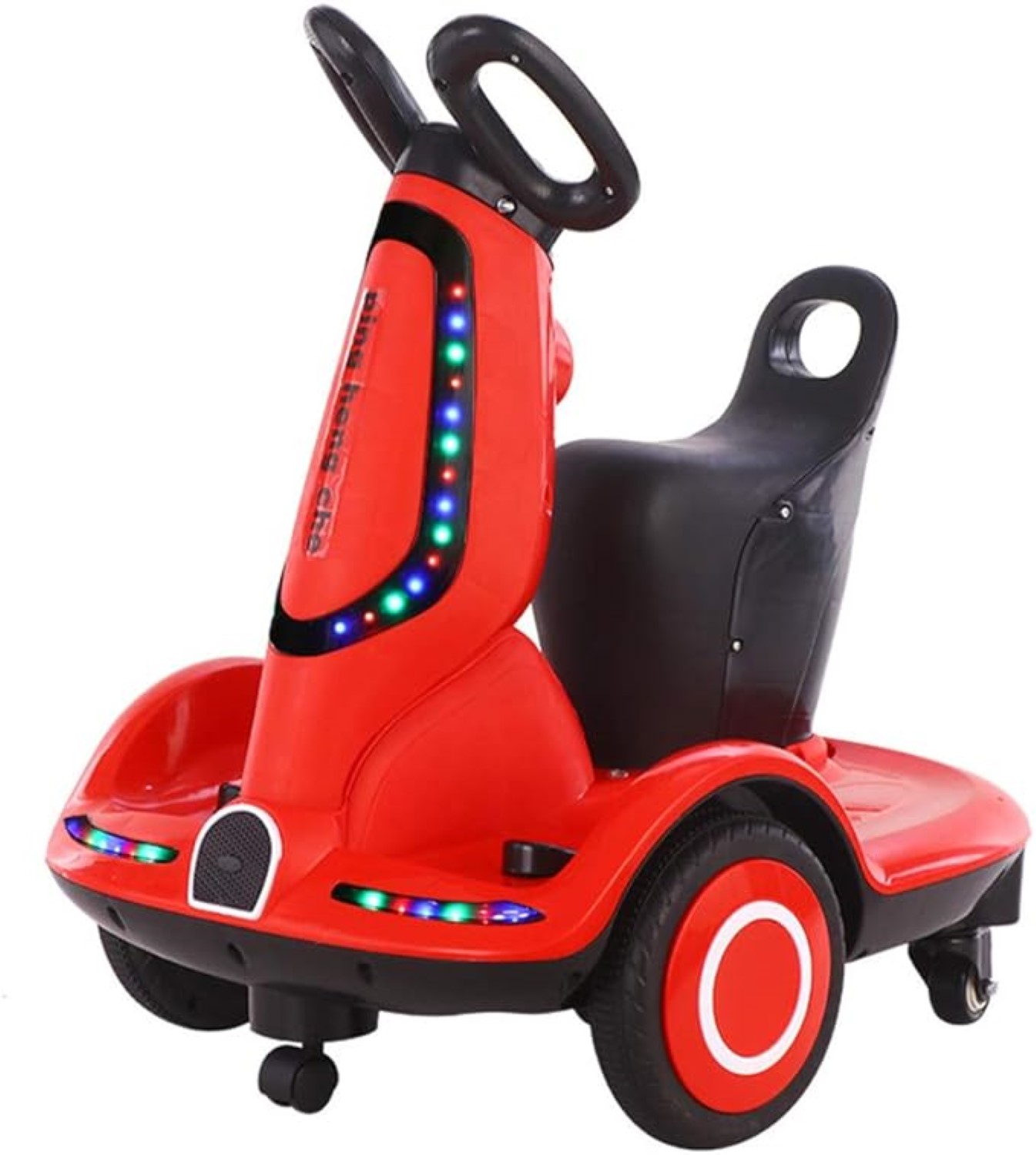 Pikkaboo Toddler Four-wheel Music And Light Electric Scooter -Red