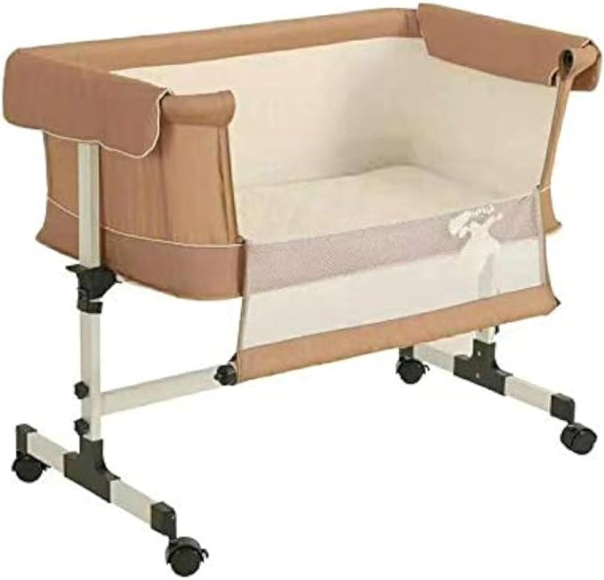 Bedside Crib Travel Bassinet Easy Folding Adjustable Portable Newborn Baby