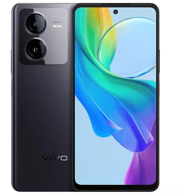 VIVO Y78t 5G 8GB+128GB Smartphone Android CPU Snapdragon 6 Gen 1 6.64 inch 120Hz LCD 44W Charge 6000mAh 50MP+8MP Google, White