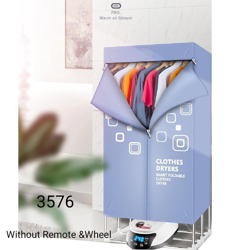 Foldable Wardrobe Hanger Electric Hot Air Dryer (with remote)