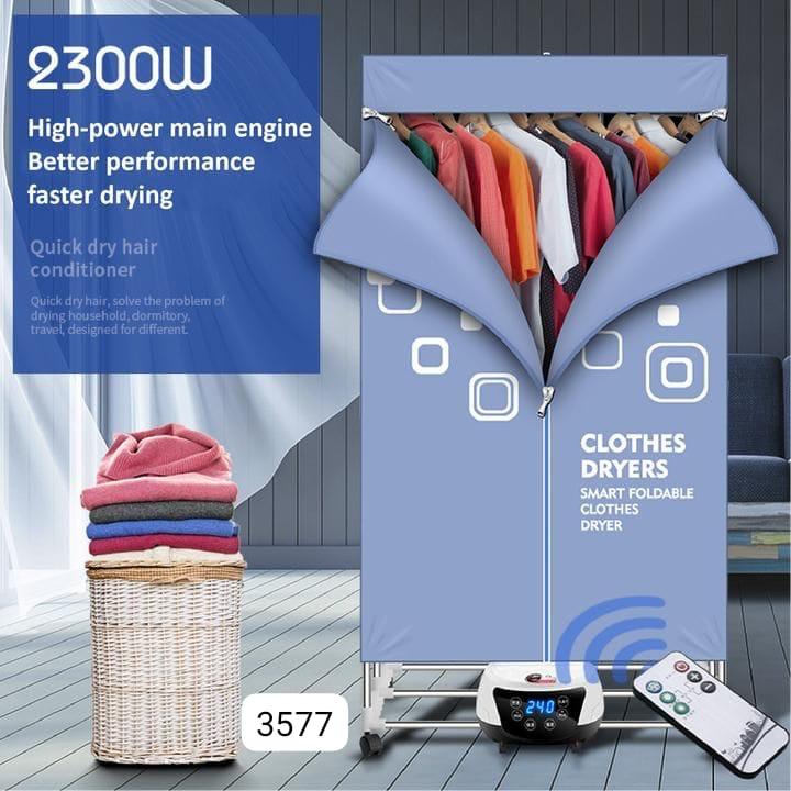 Foldable Wardrobe Hanger Electric Hot Air Dryer (with remote)