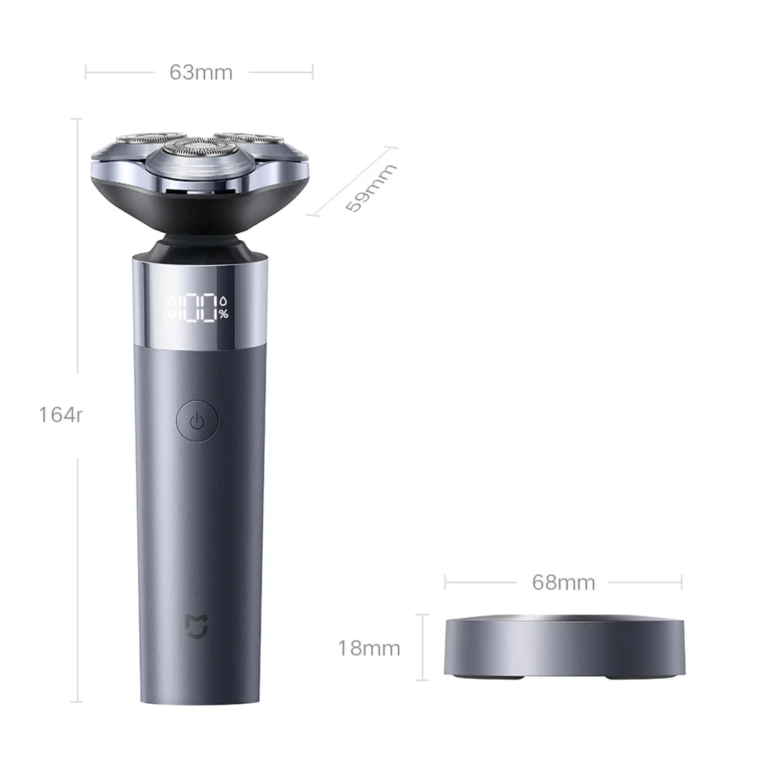 Xiaomi Mijia Electric Shaver S302 LED Digital Display IPX7 Waterproof 800mAh Tpye-C Rechargeable Razor Shaver for Men