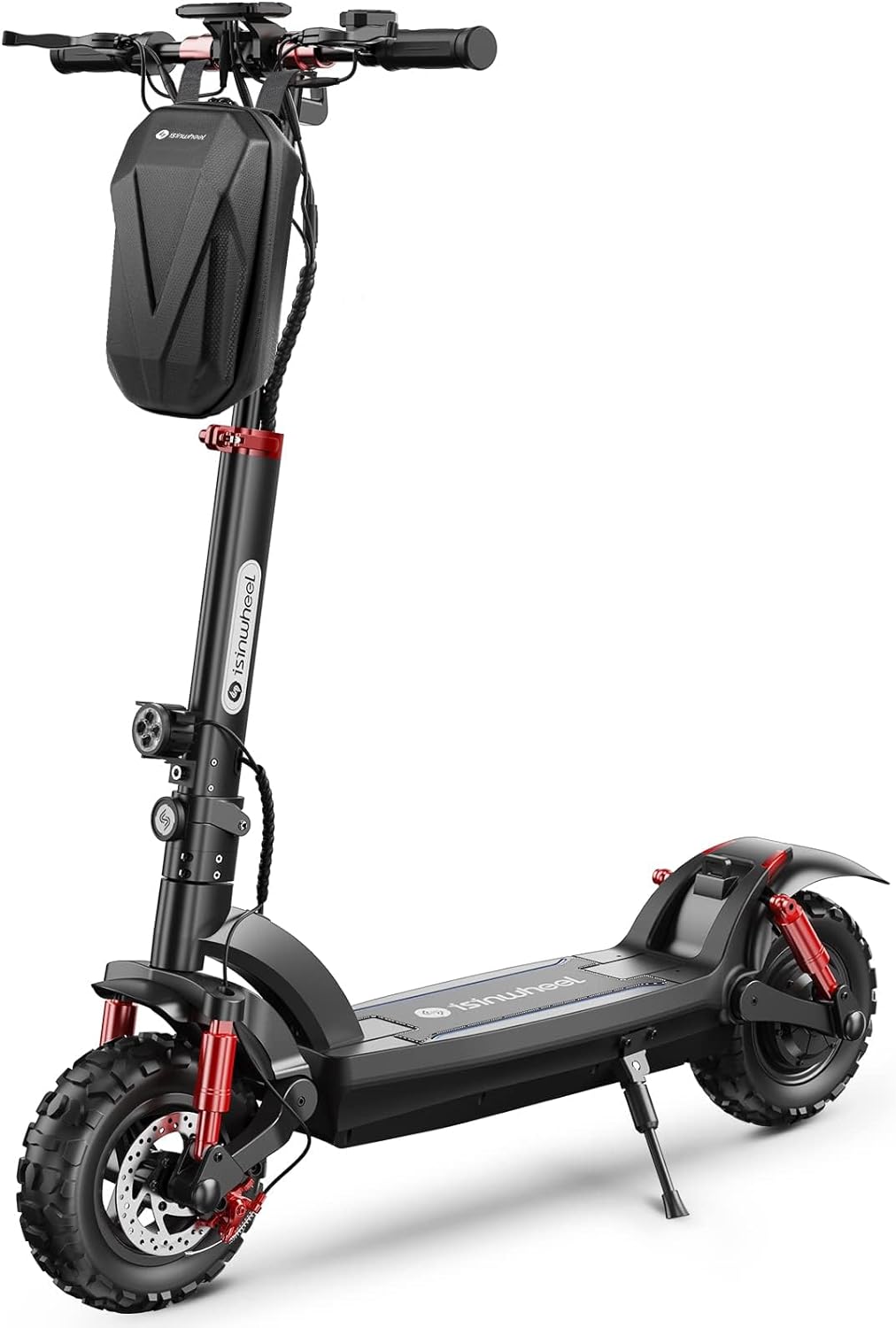 isinwheel GT2 Electric Scooter, 11" Off Road Tires, 800W Motor E-Scooter Up to 28 Miles Long-Range, 28MPH Top Speed, Folding Commuting Scooter for Adults with Double Braking System