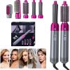 Hair Dryer Brush 5 In 1 Electric Blow Dryer Comb Hair Curling Wand Detachable Brush