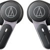 Audio-Technica ATH-TWX7BK Wireless Earbuds, Black