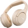 HT2 Hybrid Active Noise Cancelling Headphones, Wireless Over Ear Bluetooth Headphones, 60H Playtime, Hi-Res Audio Custom EQ via App Deep Bass Comfort Fit Ear Cups, for Home Office Travel Khaki