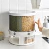 Kitchen Rotated Grain Storage Container Bin Tank for Beans Cereal Sugar