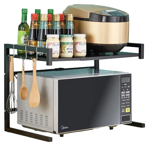 Microwave Oven Rack Microwave Toaster Shelf Adjustable