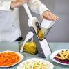 Slicer for Kitchen &Safe Vegetable Chopper 5 in 1 & Adjustable mandoline slicer