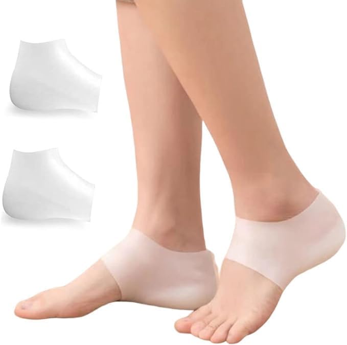 Unisex Invisible Height Lift Heel Pad Sock