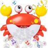 Crab Bath Toys for Toddlers,Bath Bubble Maker with Music,Kids Bath Bubble Maker Toy with Suction Cup