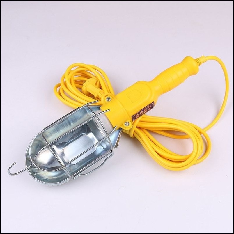 Portable Industrial Metal Hand Lamp With Hook
