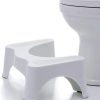 Squatting Toilet Stool, Non Slip Potty Bathroom Toilet Step Stool, White, Prevent Constipation Toilet Footstool