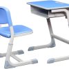 Kids Table and Chair Set with Storage,Light Finish Furniture for Playroom Children Desk Height Adjustable, for Toddlers, Boys, Girls