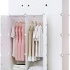 Portable Wardrobe for Hanging Clothes, Cabinet for Space Saving, Ideal Storage Organizer Cube for books, toys, towels