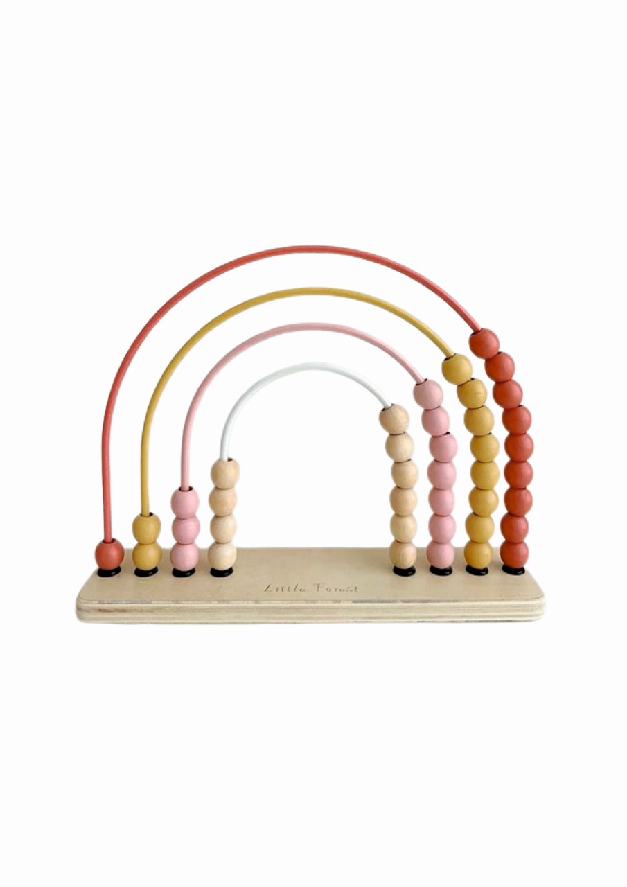 Woody Buddy - Rainbow Abacus - Pink