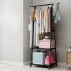Clothes Rack, Clothes Drying Stand, Coat Rack, Sturdy Rolling Clothing Rack with Wheels ( black and brown colour available )