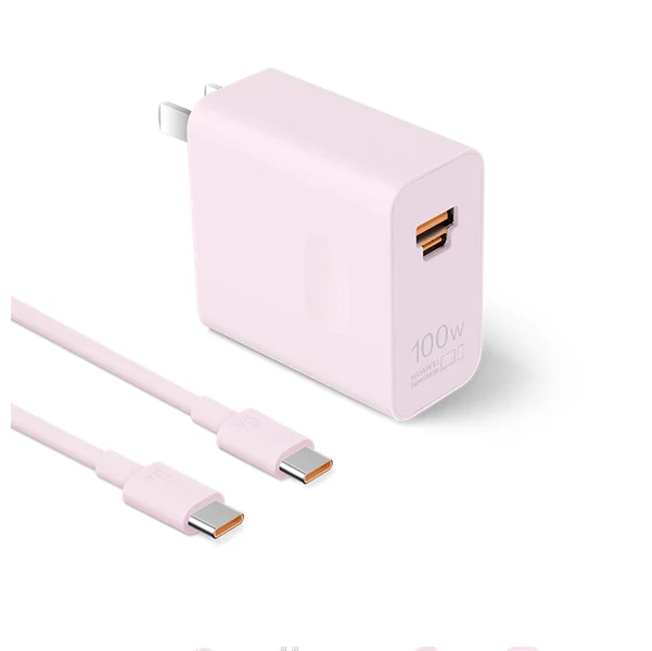 Huawei Universal Charger (Max 100W) Super Fast Charger Suitable For Phone and Laptop Pura 70Pro/Pro+/Ultra, Pink