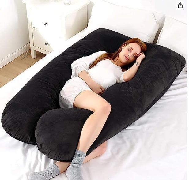 Pregnancy Pillow U-Shape Full Body Maternity Pillow velvet pillow for women's