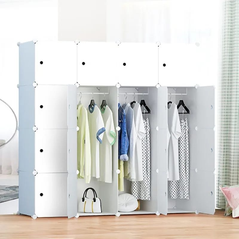 Portable Wardrobe for Hanging Clothes Cabinet for Space Saving Ideal Storage Organizer Cube for books toys towels Buy Online at Best Price in UAE Qonooz