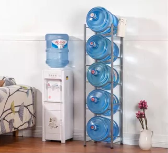 5 Gallon Water Bottle Storage Rack For 5 Bottles
