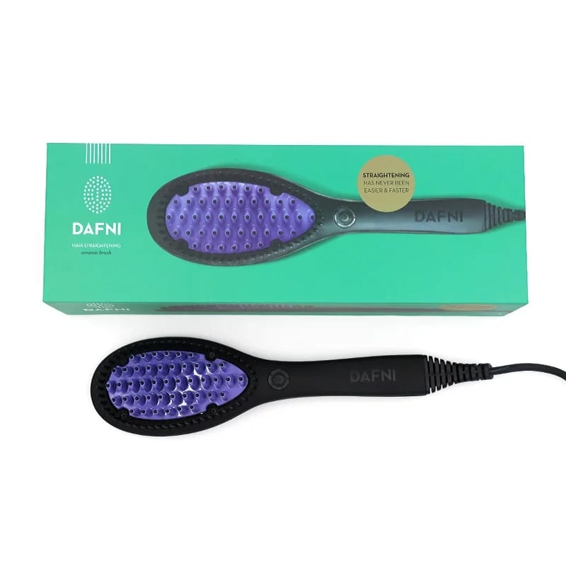 Hair Straightening Ceramic Brush - Styles Hair Up to 10 Times Faster Than a Flat Iron