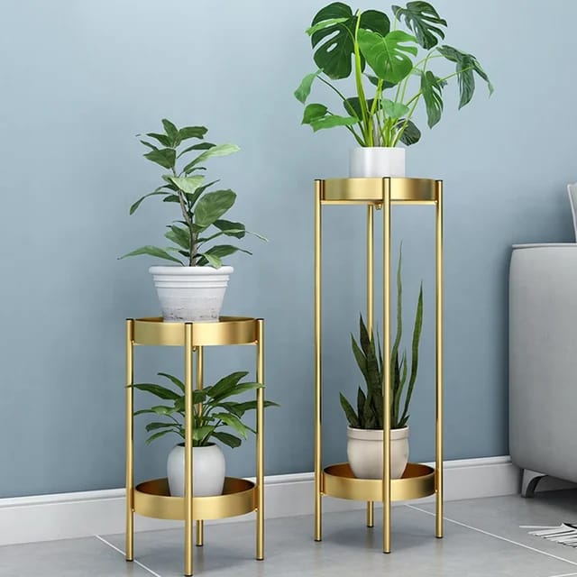 Plant Stand Metal Plant Stand Gold Flower Metal Stand Office Home