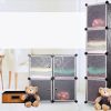4 Cubes Interlocking Storage Cabinet - Black