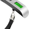 Digital Hanging Luggage Scale Portable Handheld Baggage Scale For Travel Suitcase Scale For Traveling With Lcd Display 50Kg/110Lb