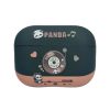 Panda Records Pattern Earbuds Box Frosted TPU Case