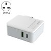 LDNIO A4403C 30W PD + Auto-id Foldable Fast Travel Charger with 1m 8 Pin Cable, AU Plug