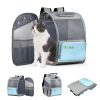 FUNADD Fold Breathable Pet Backpack Outdoor Shoulders Cat Bag