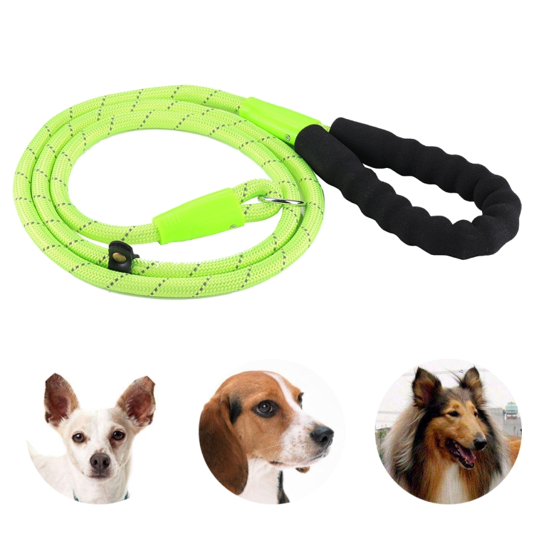 Pet Dog Training Traction Rope Reflective Light Leash with Bold Handle