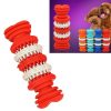 Dog Toy  for Pets Tooth Cleaning Chewing Toys of Non-Toxic Soft Rubber , Small Size,Length:12cm