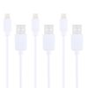 3 PCS HAWEEL 1m High Speed 8 pin to USB Sync and Charging Cable Kit for iPhone, iPad
