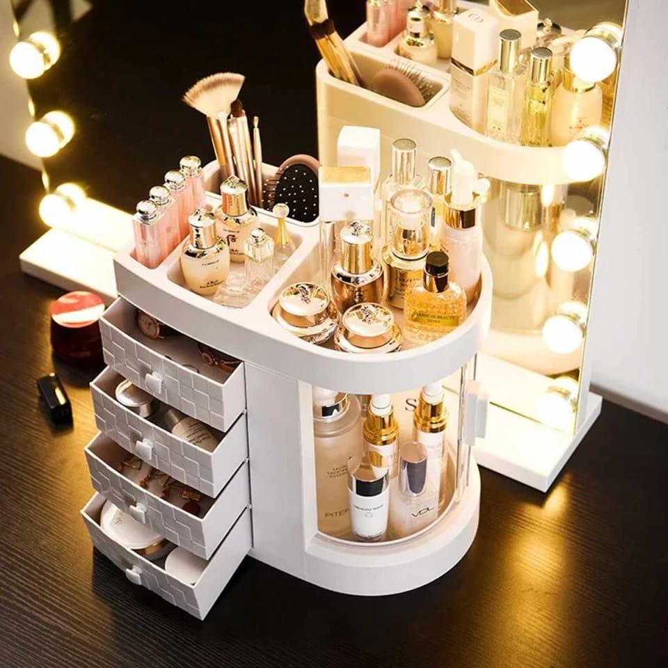 Makeup Organizer Rotation Dus roof Shelf
