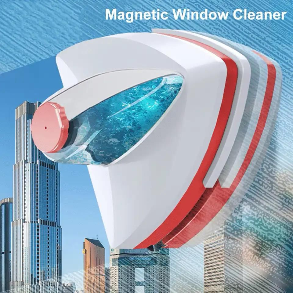 Water-filled Magnetic Window Brush For Single Layer Glass