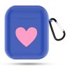Heart Pattern Apple Wireless Earphones Charging Box Dust-proof Shockproof Outdoor Protective Case for Airpods