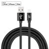 YF-MX03 2m 2.4A MFI Certificated 8 Pin to USB Nylon Weave Style Data Sync Charging Cable