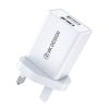 WK WP-U119 10W Dual USB Ports Travel Charger Power Adapter, UK Plug