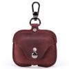 CF1108 For AirPods Pro Crazy Horse Texture Earphone Protective Leather Case with Hook