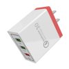 AR-QC-03 2.1A 3 USB Ports Quick Charger Travel Charger, US Plug