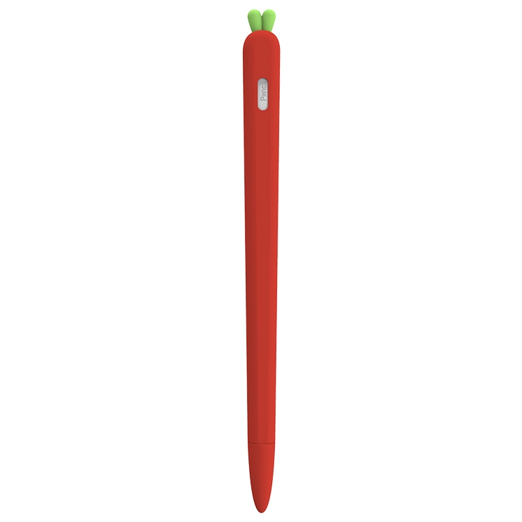LOVE MEI For Apple Pencil 2 Carrot Shape Stylus Pen Silicone Protective Case Cover