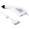 85W 20V 4.25A 5 Pin T Style MagSafe 2 Car Charger with 1 USB Port for Apple Macbook A1398 / A1424 / MC975 / MC976 / ME664 / ME665, Length: 1.7m