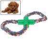 8 Shape Cotton Knot Rope Pet Puppy Chew Tug Toy, Random Color Delivery