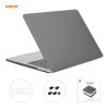 ENKAY 3 in 1 Matte Laptop Protective Case + EU Version TPU Keyboard Film + Anti-dust Plugs Set for MacBook Pro 13.3 inch A2251 & A2289 & A2338 (with Touch Bar)