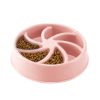 Environmental Protection Food Grade Plastic Anti-choking Slow Food Pet Dog Cat Food Bowl