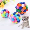 3 PCS Colorful Handmade Bells Cat Bouncy Ball Pet Toy