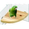 Parrot Log Fan-Shaped Platform Station Board Hamster Springboard Rest Platform