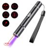 USB Rechargeable Laser Pattern Funny Cat Flashlight With Woods Purple Light Detection Lamp